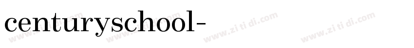 centuryschool字体转换