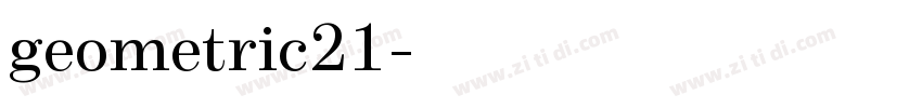 geometric21字体转换