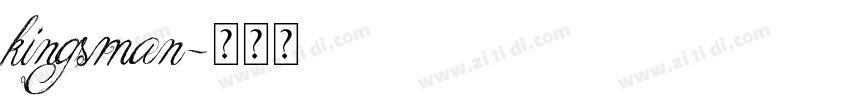 kingsman字体转换