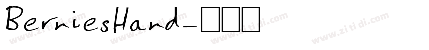 BerniesHand字体转换