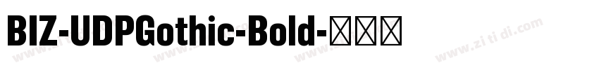 BIZ-UDPGothic-Bold字体转换