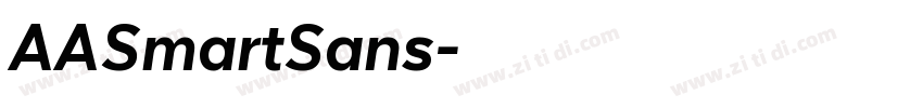 AASmartSans字体转换