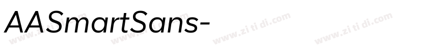 AASmartSans字体转换