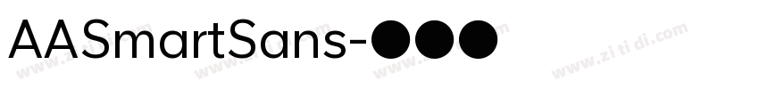 AASmartSans字体转换