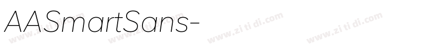 AASmartSans字体转换