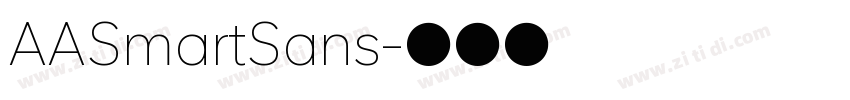AASmartSans字体转换