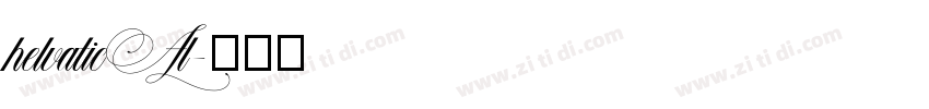 helvaticAl字体转换