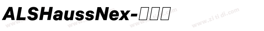 ALSHaussNex字体转换 ALSHaussNex字体转换