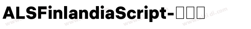 ALSFinlandiaScript字体转换