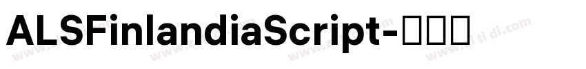 ALSFinlandiaScript字体转换
