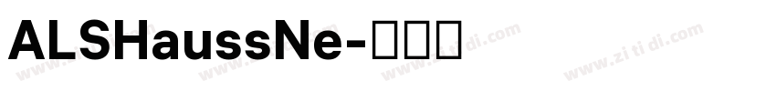 ALSHaussNe字体转换 ALSHaussNe字体转换