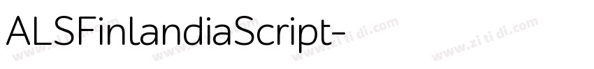 ALSFinlandiaScript字体转换