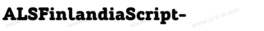 ALSFinlandiaScript字体转换