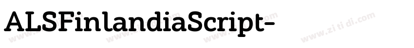 ALSFinlandiaScript字体转换