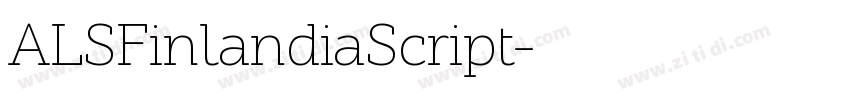 ALSFinlandiaScript字体转换