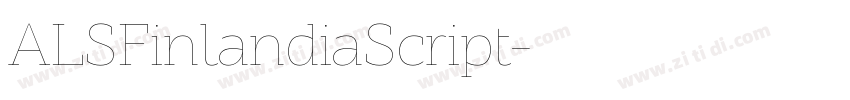 ALSFinlandiaScript字体转换