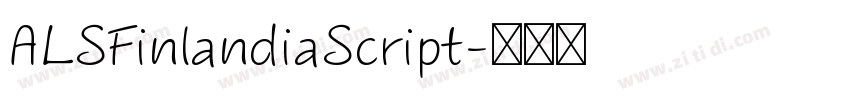ALSFinlandiaScript字体转换