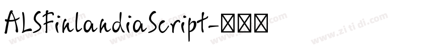 ALSFinlandiaScript字体转换