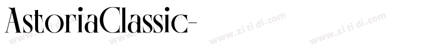 AstoriaClassic字体转换