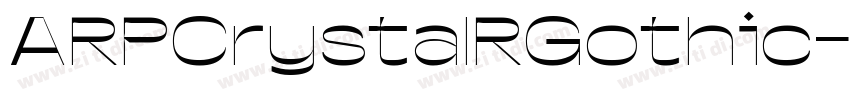 ARPCrystalRGothic字体转换