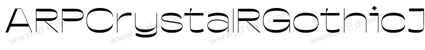 ARPCrystalRGothicJIS字体转换