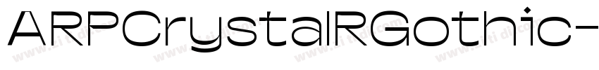 ARPCrystalRGothic字体转换