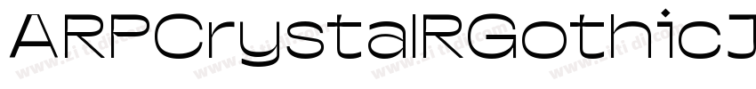 ARPCrystalRGothicJIS字体转换