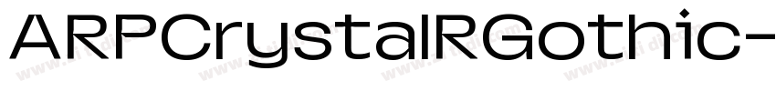 ARPCrystalRGothic字体转换