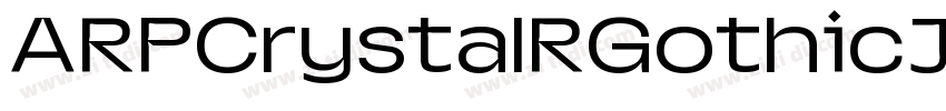 ARPCrystalRGothicJIS字体转换