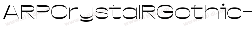 ARPCrystalRGothic字体转换
