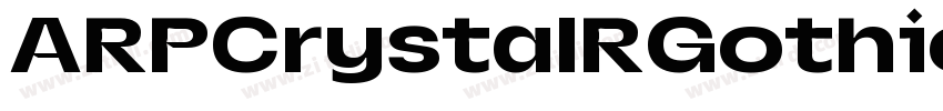 ARPCrystalRGothicJIS字体转换