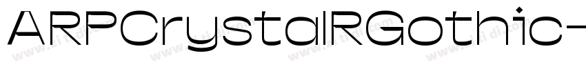 ARPCrystalRGothic字体转换