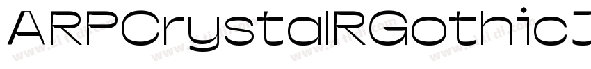 ARPCrystalRGothicJIS字体转换