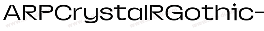 ARPCrystalRGothic字体转换