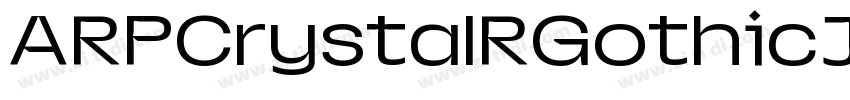 ARPCrystalRGothicJIS字体转换