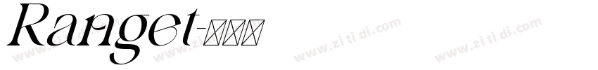 Ranget字体转换