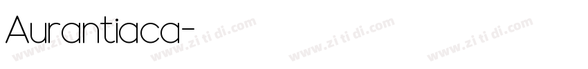 Aurantiaca字体转换