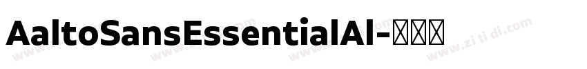 AaltoSansEssentialAl字体转换