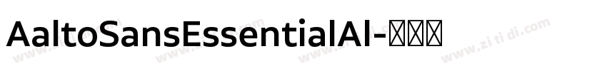 AaltoSansEssentialAl字体转换