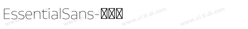 EssentialSans字体转换