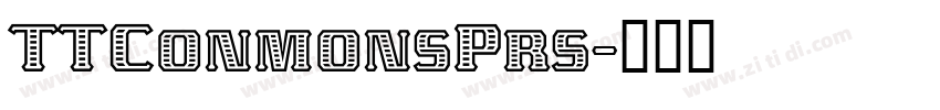 TTConmonsPrs字体转换