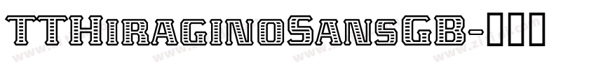 TTHiraginoSansGB字体转换