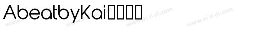 AbeatbyKai字体转换