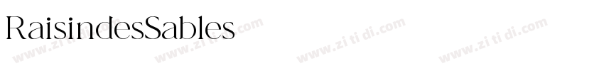 RaisindesSables字体转换