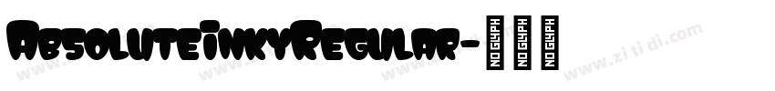 AbsoluteInkyRegular字体转换