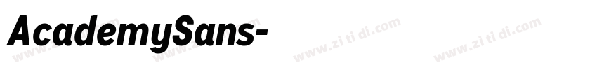 AcademySans字体转换
