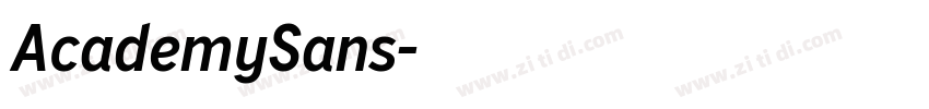 AcademySans字体转换