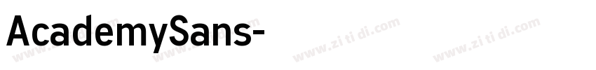 AcademySans字体转换