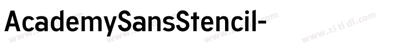 AcademySansStencil字体转换