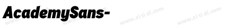 AcademySans字体转换